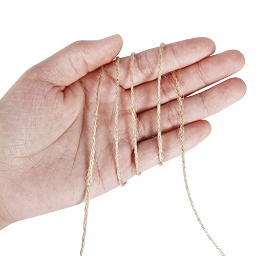 Tenn Well Natural Jute Twine, 500 Feet Long Brown Twine String Rope for Crafts, Gift Wrapping, Gardening, Bouquets, Holiday Decorations - Image 3