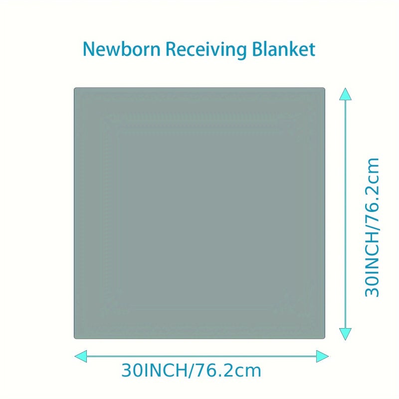 بطانية استقبال الأطفال النمط 2 للأولاد والبنات، محايدة الجنس، مقاس 30x30 بوصة، طقم نقي من 4 قطع. - Image 2