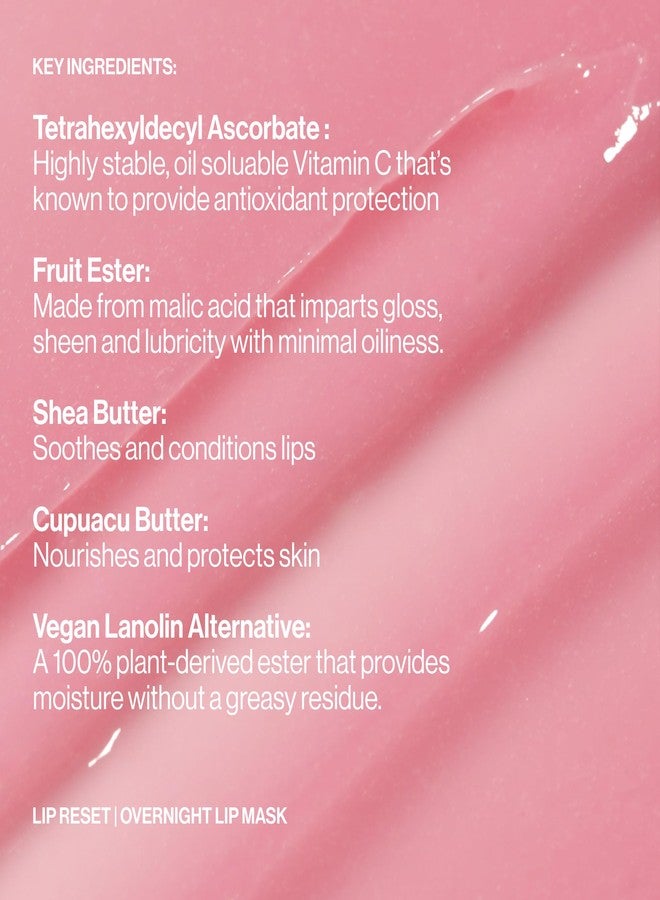 MAKE Beauty Lip Reset Overnight Lip Mask. Nourishing, Hydrating Lip Treatment for Dry, Flaky Lips. Plumps, Softens, and Smooths. Solar Citron Flavor - Image 4