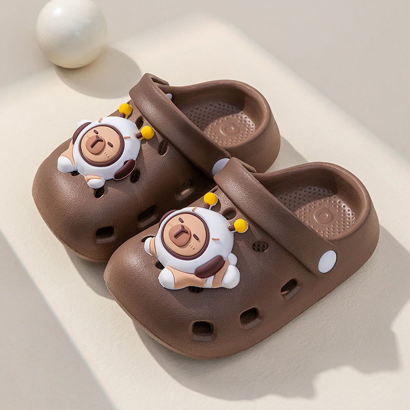 Summer Children'S Clogs For Boys And Girls, Non-Slip, Comfortable, Parent-Child Matching, Closed-Toe, Breathable, Outdoor Beach Sandals For Kids - Image 1