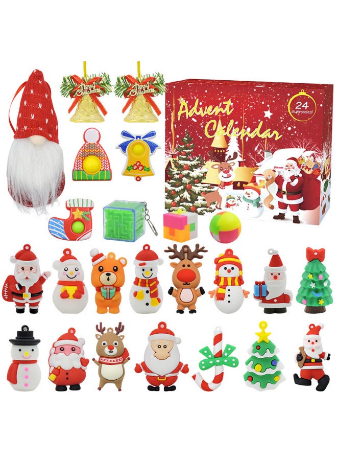Double-sided Blind Box Set DIY Decompression Vent Toys 24 Days Countdown Gift Box-Color:ST-026A Notebook Blind Box - Image 5