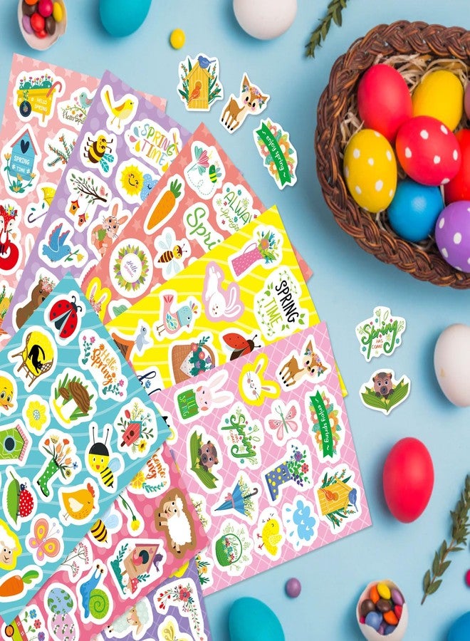 OTAITY 24 Sheets Spring Stickers for Kids, Spring Flowers Stickers Butterfly Bug Animal Nature Stickers for Water Bottles Envelopes Crafts, Spring Theme Stickers, School Classroom Rewards Spring Party Favors - Image 5