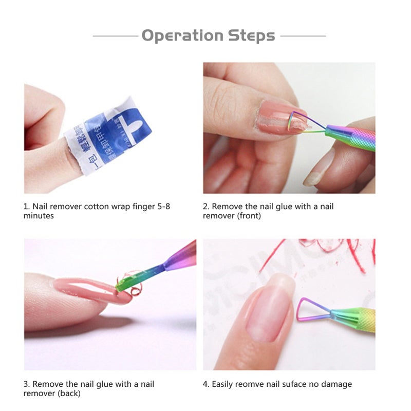 Cuticle Pusher 3Pcs Set: Double Head Dual Use - Electroplate Fantasy Gloss Dead Skin Push Remover for Nail Care Enthusiasts - Image 4