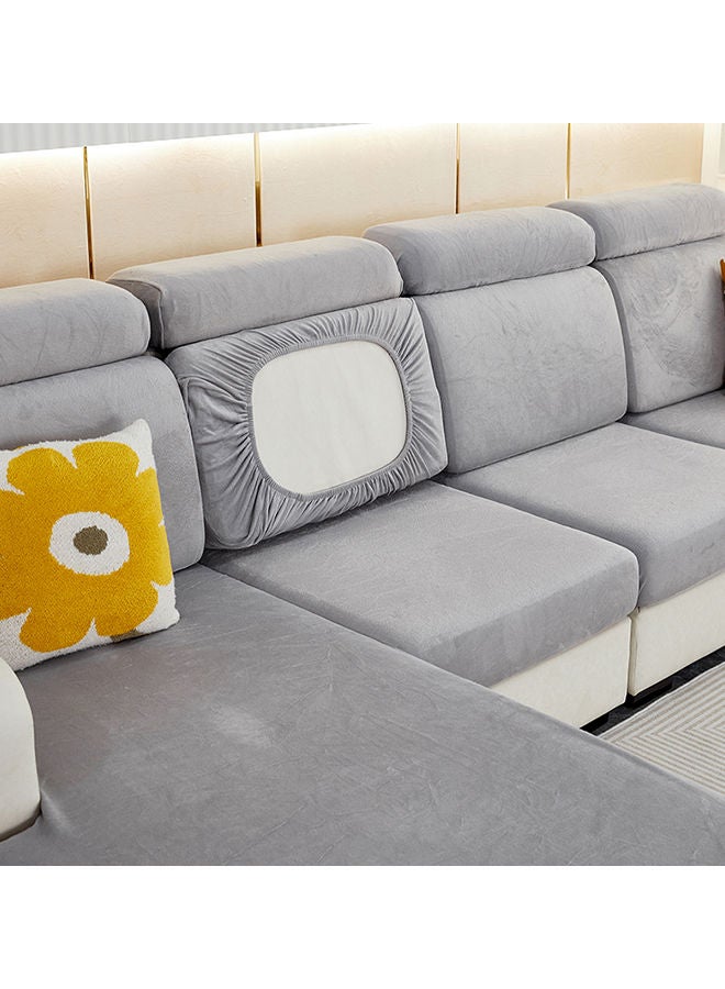 Sharpdo Solid Color Thickened Plush Sofa Cushion Cover S Size - Image 3