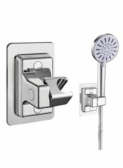 Excefore Shower Head Holders, Universal Shower Head Plastic Handheld Showerhead Bracket Adjustable Bracket Wall Mount for Bathroom with Adhesive Stick  - Image 1