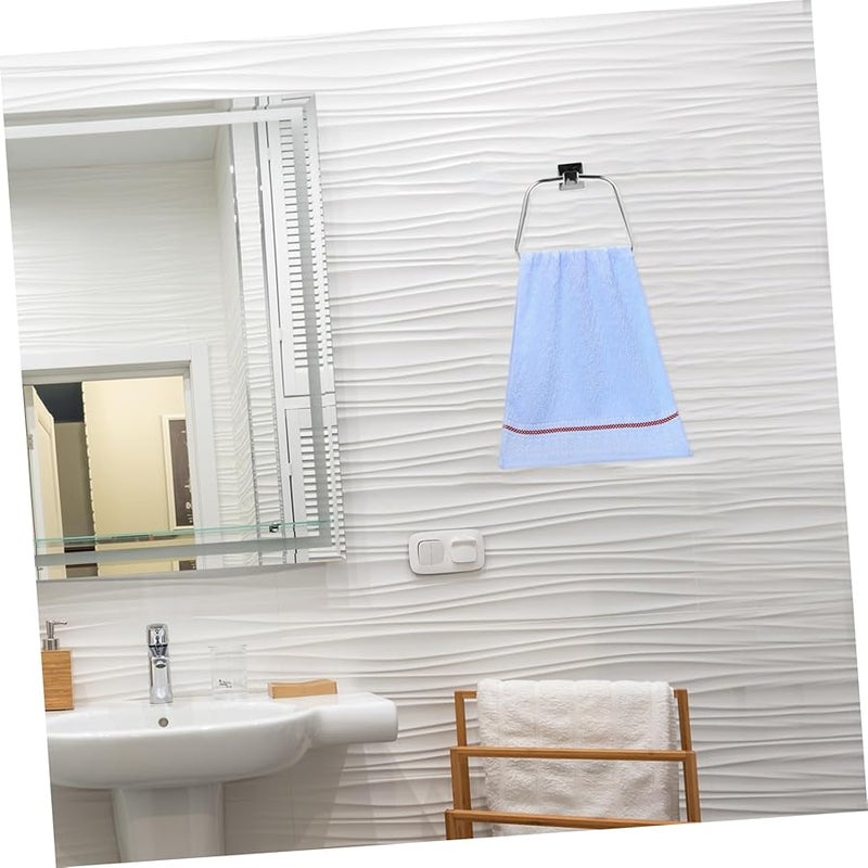 Stainless Steel Towel Ring Holder Wall Mounted For Bathroom Kitchen Modern Design Easy Installation - Image 4