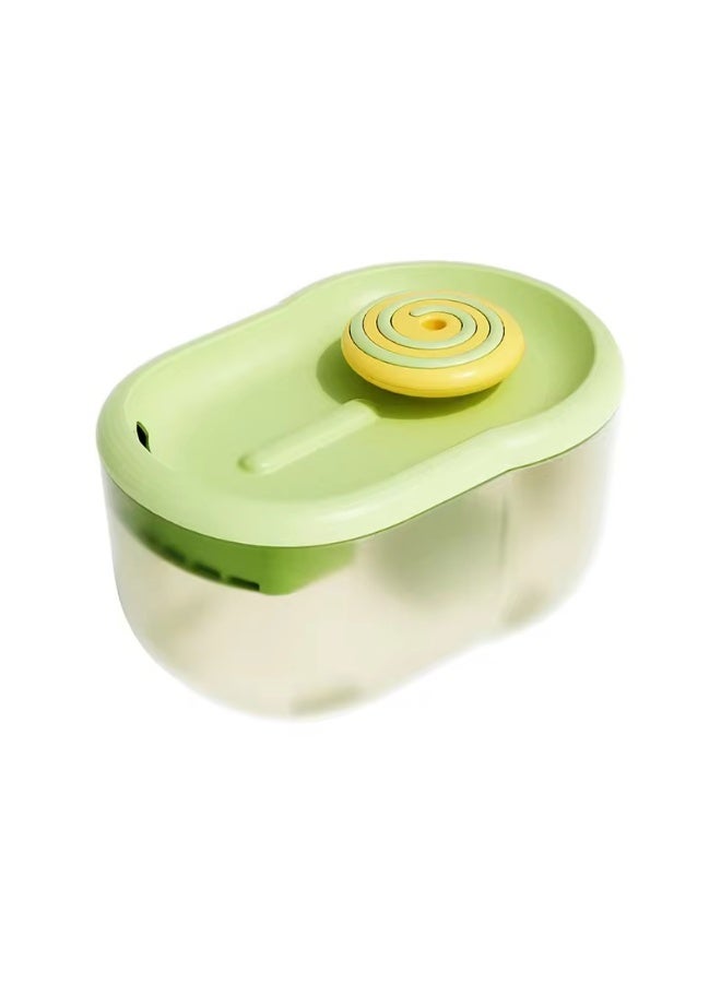 نافورة ماء ذكية للقطط – سعة 2.2 لتر، نافورة شرب أوتوماتيكية للحيوانات الأليفة فائقة الهدوء مع نظام ترشيح رباعي المراحل، تدوير للأوكسجين، وتصميم مائل علمي للقطط والكلاب الصغيرة - Image 1