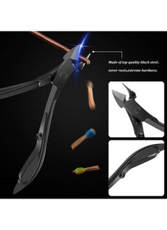 Esarora Manicure Set, 18 in 1 Stainless Steel Professional Pedicure Kit Nail Scissors Grooming Kit with Black Leather Travel Case  - Image 5