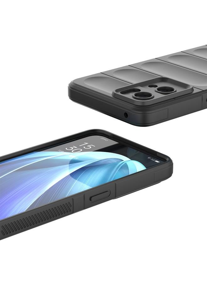 S-TOP Case For OPPO Reno7 Pro 5G Magic Shield TPU + Flannel Phone Case - Image 4