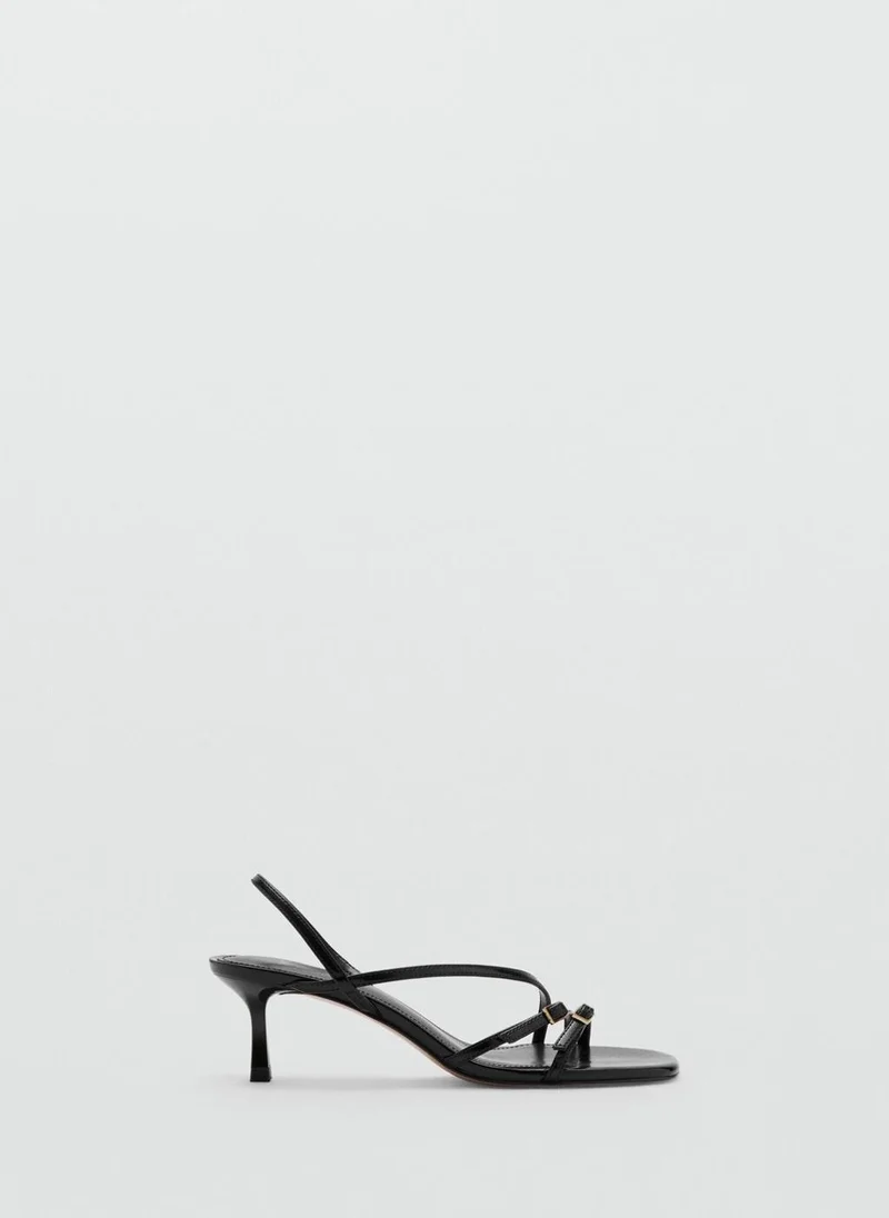 MANGO Kitten Heel Sandals With Straps