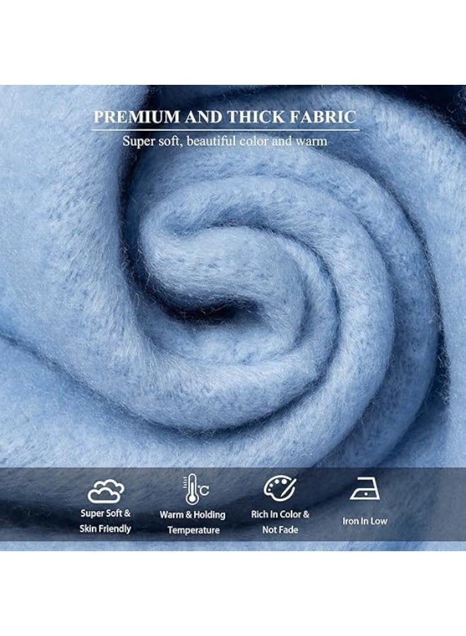 Winter Women Chunky Scarf, Warm Blanket Big Thick, Large Oversized Wrap Colorful Long Solid Scarves - Image 2