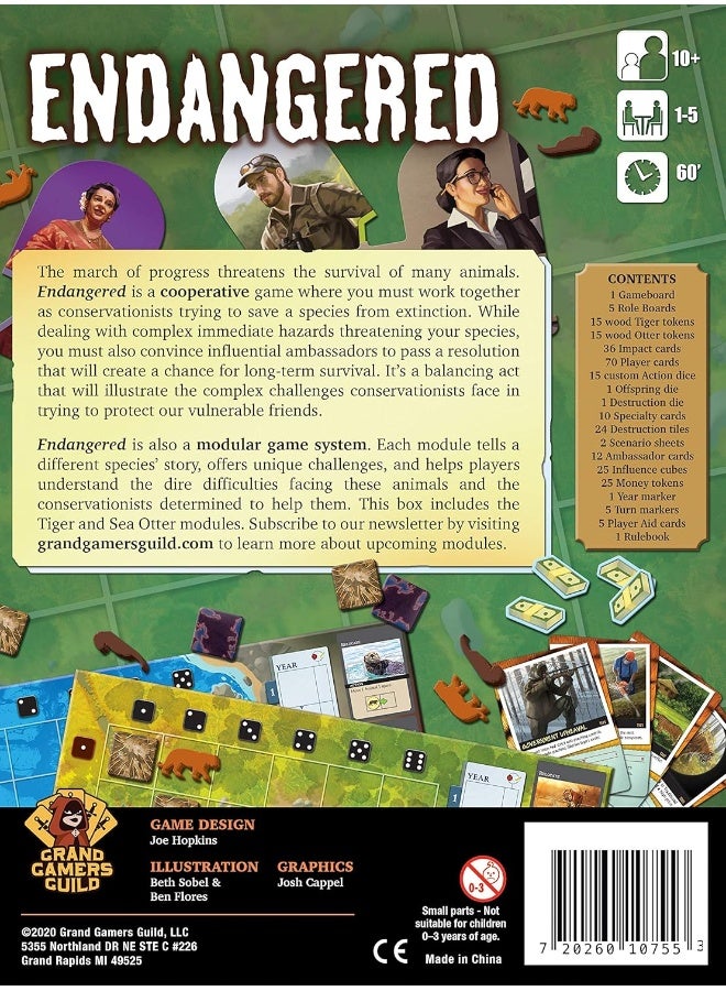 Grand Gamers Guild Endangered: A Game Of Survival By Joe Hopkins - Image 1