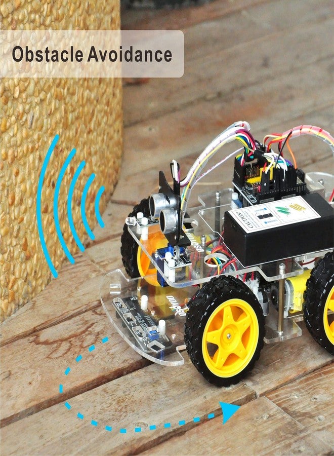أوسويو مجموعة تشغيل سيارة روبوت OSOYOO R3 | روبوتات تعليمية آلية تعمل عن بُعد تعمل بتقنية STEM لبناء البرمجة | برمجة ميكانيكية لإنترنت الأشياء (اصنعها بنفسك) للمراهقين والبالغين - Image 4