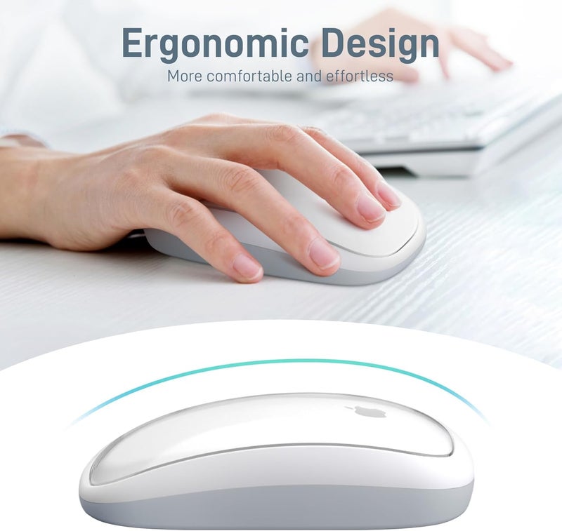 كاست ويف قاعدة شحن لاسلكي لـ Magic Mouse 2، تصميم مريح، حامل شحن سريع لماوس Apple، منظم مكتبي، قبضة مريحة وتحكم محسّن - Image 2