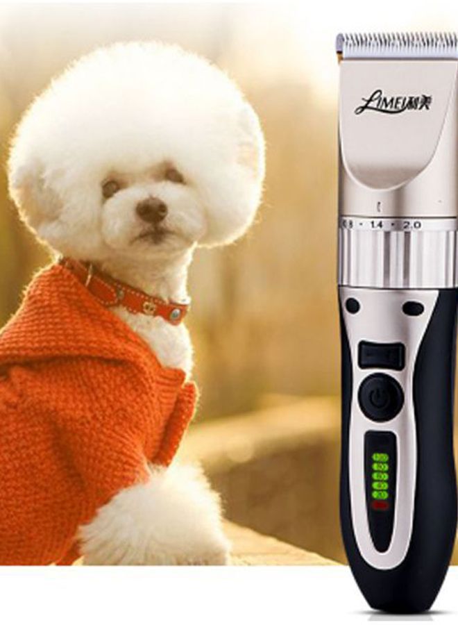 NIBEMINENT Professional Electric Dog And Cat Hair Clipper Black/Gold/Silver 1kg - Image 2