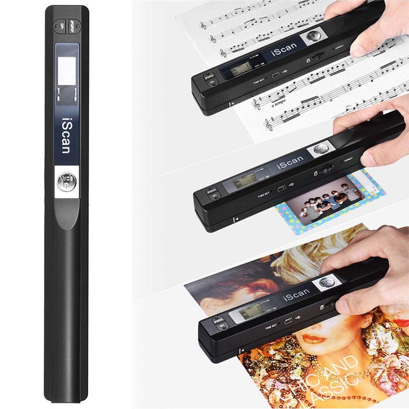 Microware iScan Mini Portable 900DPI PORTATIL LCD Color Handhold Pen Photoelectric Scanner - Image 1