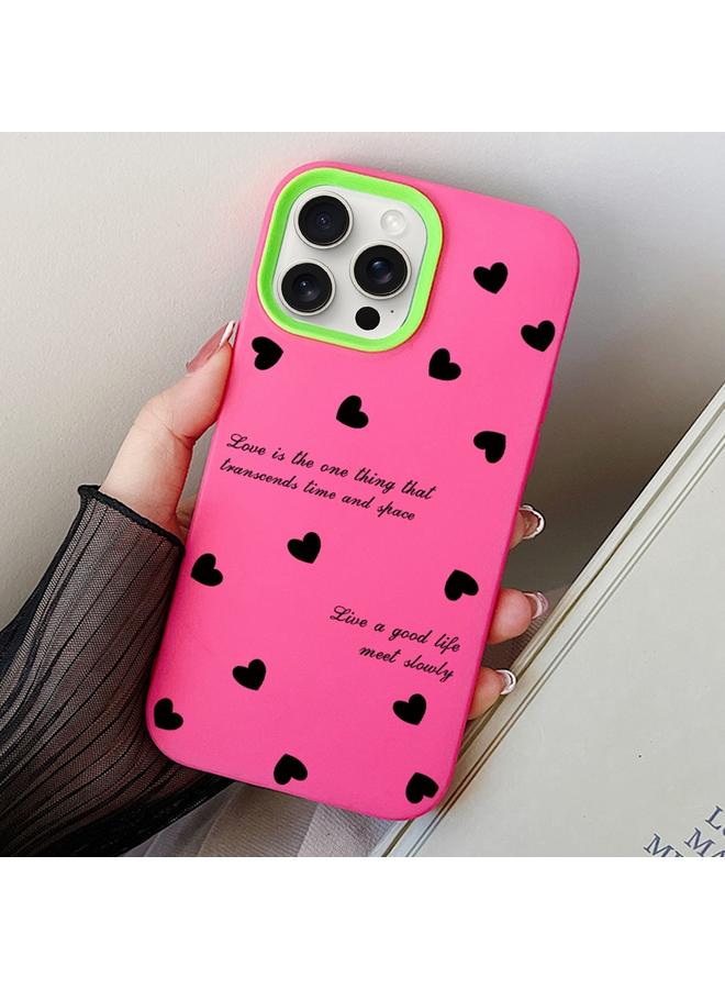 S-TOP Case For iPhone 12 Pro Max Love Hearts PC Hybrid TPU Phone Case - Image 1