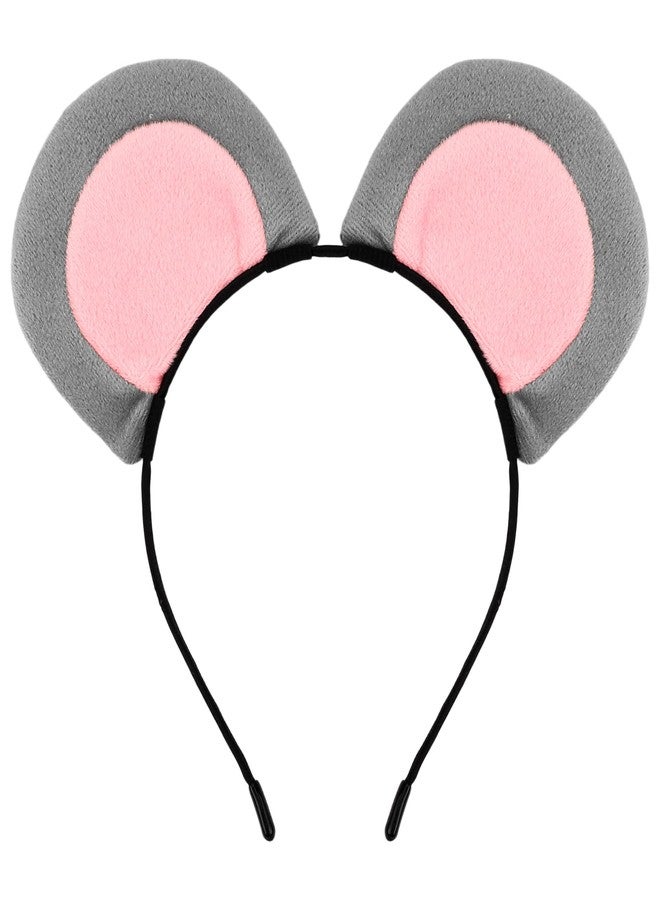 KICOSY Little Mouse Ears Headband for Women Halloween Grey Rat Ears Headband Adult Party Accessories for Cosplay - Image 1