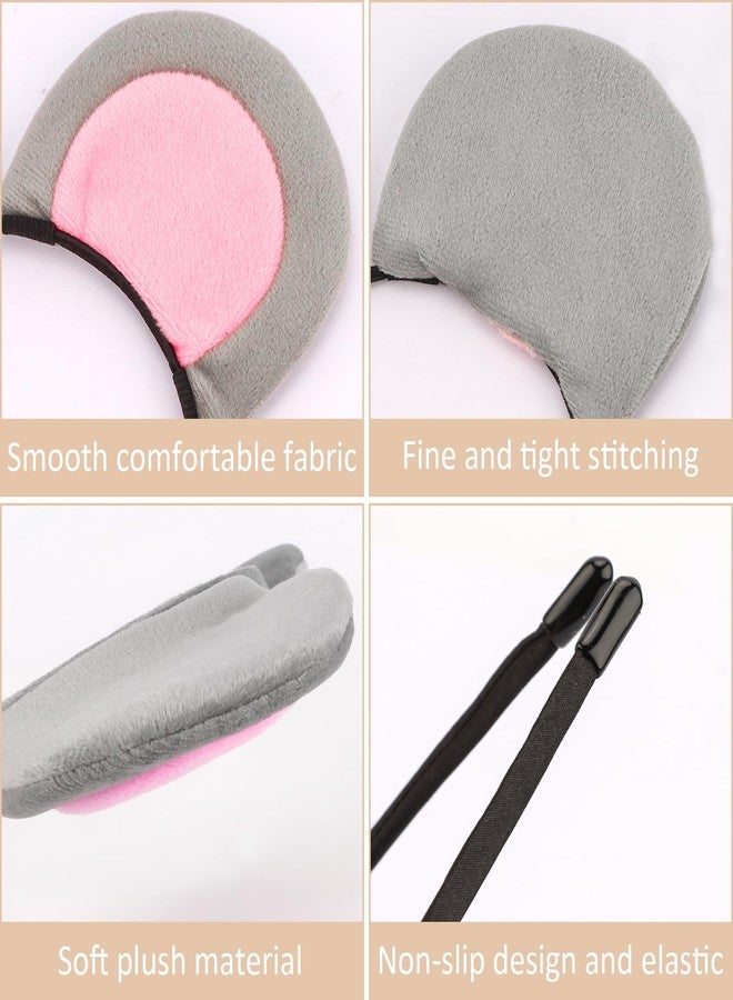 KICOSY Little Mouse Ears Headband for Women Halloween Grey Rat Ears Headband Adult Party Accessories for Cosplay - Image 5