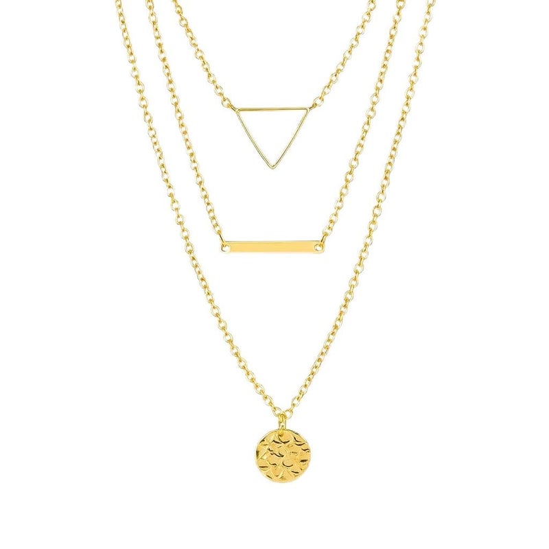 KERETY Store Layered Necklace for Women – Minimal Gold Chains, Stylish Double Layer Chain Jewelry, Trendy Western Neckpieces & Pendant Set - Image 1