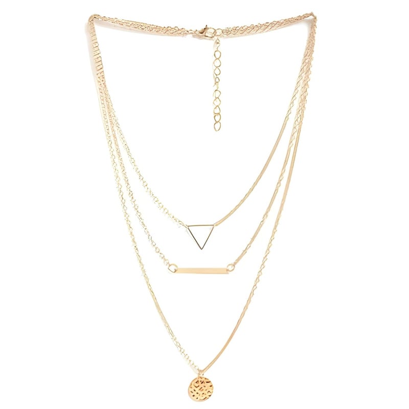 KERETY Store Layered Necklace for Women – Minimal Gold Chains, Stylish Double Layer Chain Jewelry, Trendy Western Neckpieces & Pendant Set - Image 5