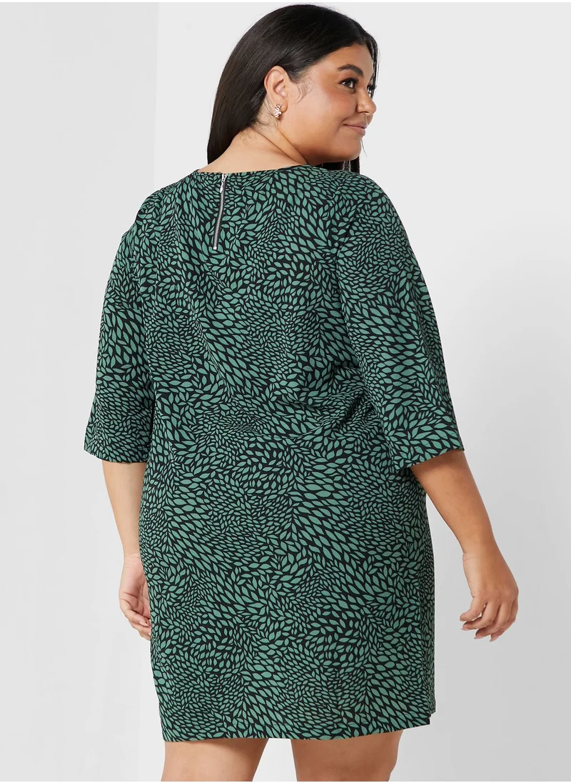 Only Carmakoma Round Neck Printed Tunic