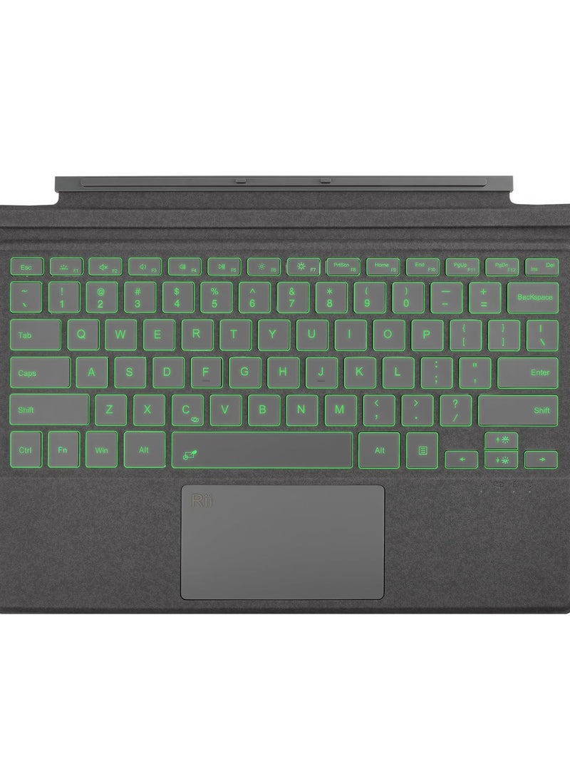 erorex - Pro 7 Keyboard,Bluetooth 5.2,7-Color Backlight,Compatible with Microsoft Surface Pro 7 Plus/Pro 7 / Pro 6 / Pro 5 / Pro 4 / Pro 3,Gray - Image 1