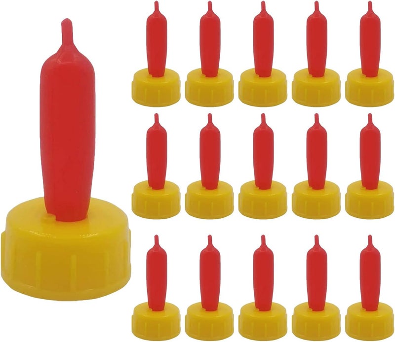 COLLBATH 24pcs Lamb Feeding Bottle Nipples - Small Animal Milk Drink Teats - Soft Rubber Pacifiers for Farm Feeding Baby Calves Sheep Goat Lamb Puppy Dog - Image 1