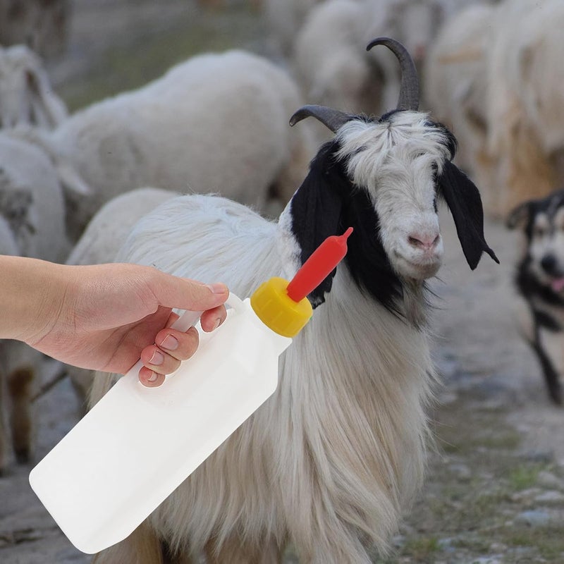 COLLBATH 24pcs Lamb Feeding Bottle Nipples - Small Animal Milk Drink Teats - Soft Rubber Pacifiers for Farm Feeding Baby Calves Sheep Goat Lamb Puppy Dog - Image 5