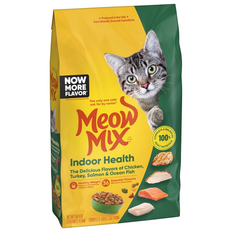 Meow Mix Indoor Health Bag Cat Food 1.42kg - Image 2