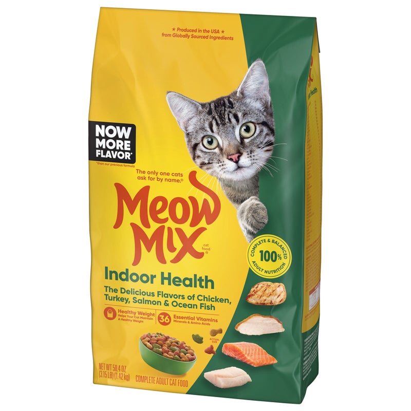 Meow Mix Indoor Health Bag Cat Food 1.42kg - Image 3