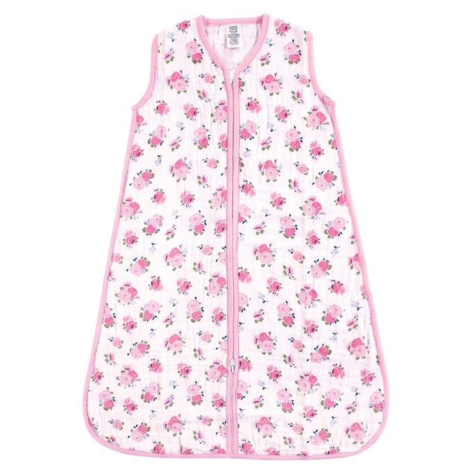UNISEX BABY SLEEVELESS MUSLIN COTTON SLEEPING BAG SACK BLANKET FLORAL MUSLIN 1218 MONTHS