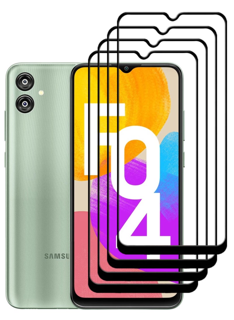 ACLIX 4 Pieces Antistatic ESD Dustproof Premium Quality High Definition Tempered Glass Screen Protector Designed For Samsung Galaxy F04 - Image 1