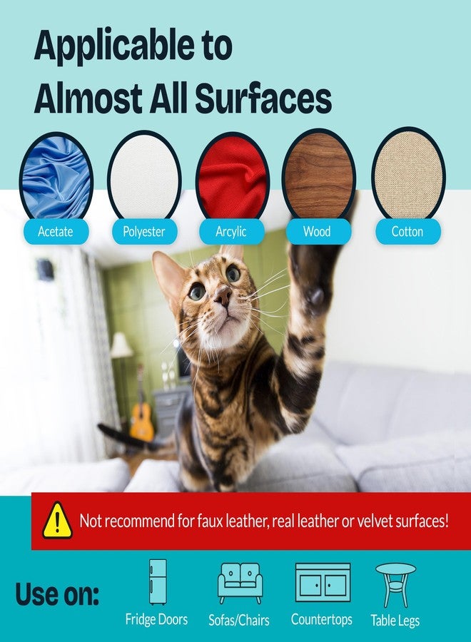 Reli. Cat Scratch Furniture Protector XL (12 Pack w/Pins) Anti Cat Scratch Couch Protector from Claws | Self Adhesive, Clear Plastic Furniture Shield for Couch Corner, Sofa - Image 5