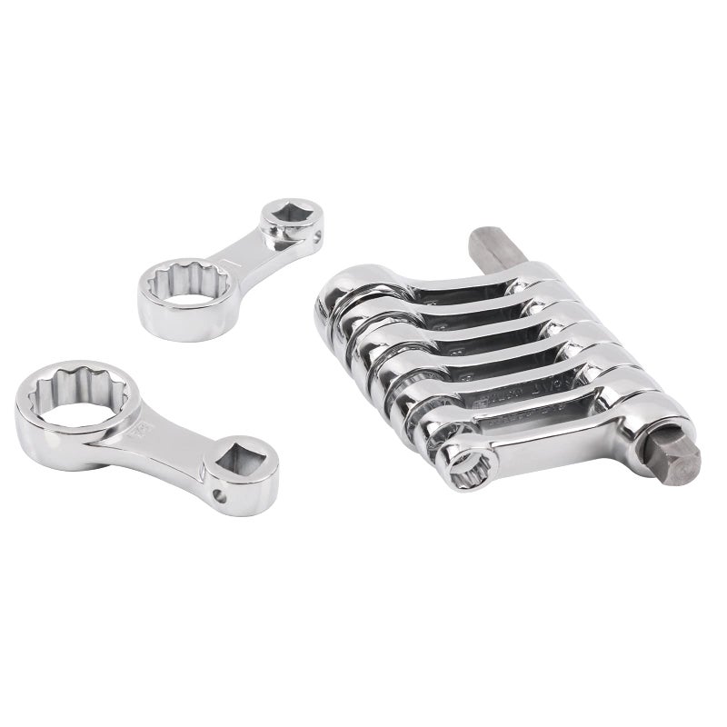 DISEN 9pcs Torque Adapter Set SAE, Durable Torque Wrench Adapter, Torque Adapter 3/8" Drive, 12 Point, Set Including 3/8", 7/16," 1/2", 9/16", 5/8", 11/16", 3/4", 13/16", 7/8" - Image 1