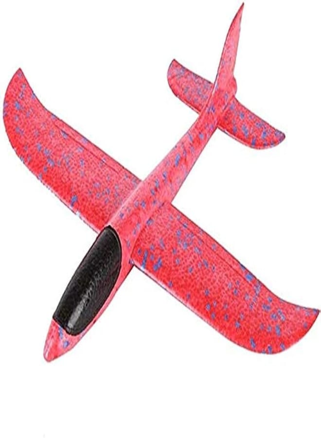 Throwing Glider Aircraft Inertial Soft Foam Airplane Plane Model Kids Toys Gift red