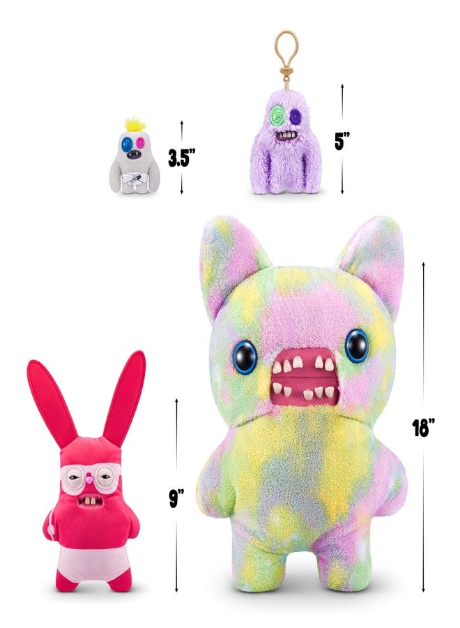 Fuggler فوجلر فايبز العطلة من زورو، وحش قبيح مضحك، لعبة محشوة، قابلة للجمع، (أرنب هائج - أحمر) - Image 3