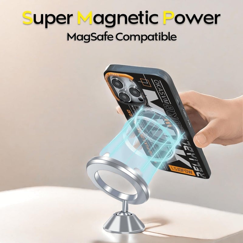 KASTWAVE Frosted Phone Case For Iphone 16 Pro Max, Shockproof Grain Phone Case, Slim Frosted Fingerprint Resistant Cover With Drop Proof Airbags, Compatible With Magsafe, Black - Image 2