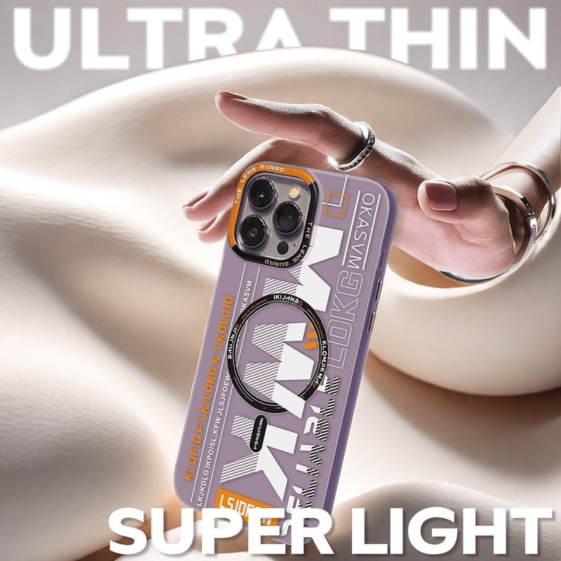 KASTWAVE Frosted Phone Case For Iphone 16 Pro Max, Shockproof Grain Phone Case, Slim Frosted Fingerprint Resistant Cover With Drop Proof Airbags, Compatible With Magsafe, Black - Image 3