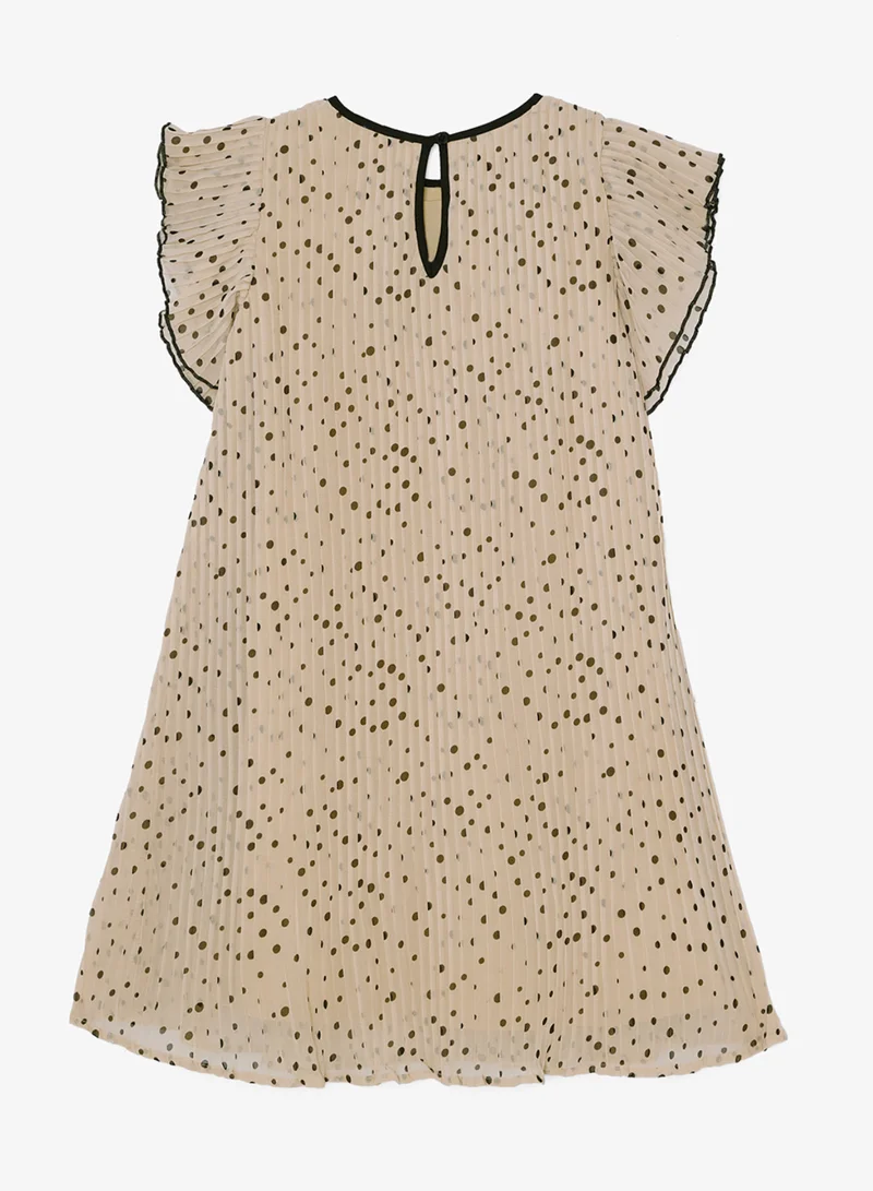 ريبلز مع نمشي Girls Pleated A-line Dress