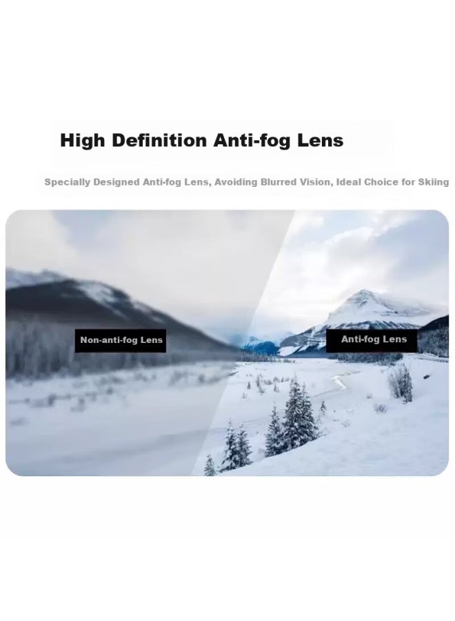 Lovecraft Ski Goggles Anti-fog - Silver Lens Mountain Climbing Cycling Gl Myopia Can Be Worn Windproof Gl Eye Protection - Image 3