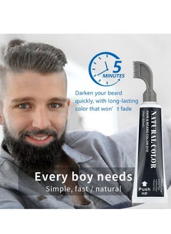 MOKERU Men's No Ammonia Beard Color - Black  - Image 3