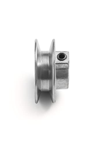T TERRE Terre Products, Heavy Duty 2" V-Groove Drive Pulley, Precision 1/2" Bore, Robust Z3A Zinc Alloy Die Cast Pulley - Image 2