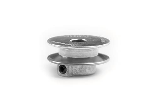 T TERRE Terre Products, Heavy Duty 2" V-Groove Drive Pulley, Precision 1/2" Bore, Robust Z3A Zinc Alloy Die Cast Pulley - Image 1