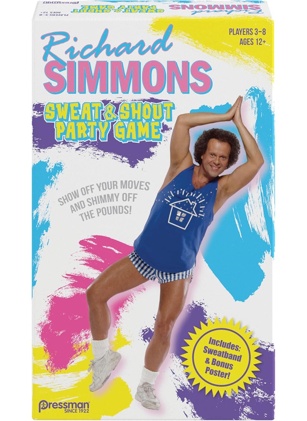 Pressman Pressman Richard Simmons Sweat  Shout Party Game  The Show Off Your Moves  Shimmy Off The Pounds Game  - Image 1