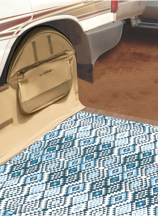 AL SANIDI Wndbreak between two Wheel for all cars, Wheel windbreak, Kaki, Size 345*300Cm  - Image 3