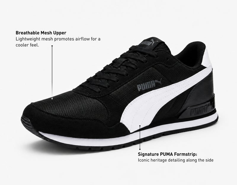 PUMA ST Runner v2 Mesh Unisex Low Top Trainer Shoes - Image 2