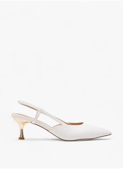 Flora Bella By Shoexpress Womens Solid Slingback Slip-On Shoes With Stiletto Heels  - Image 2