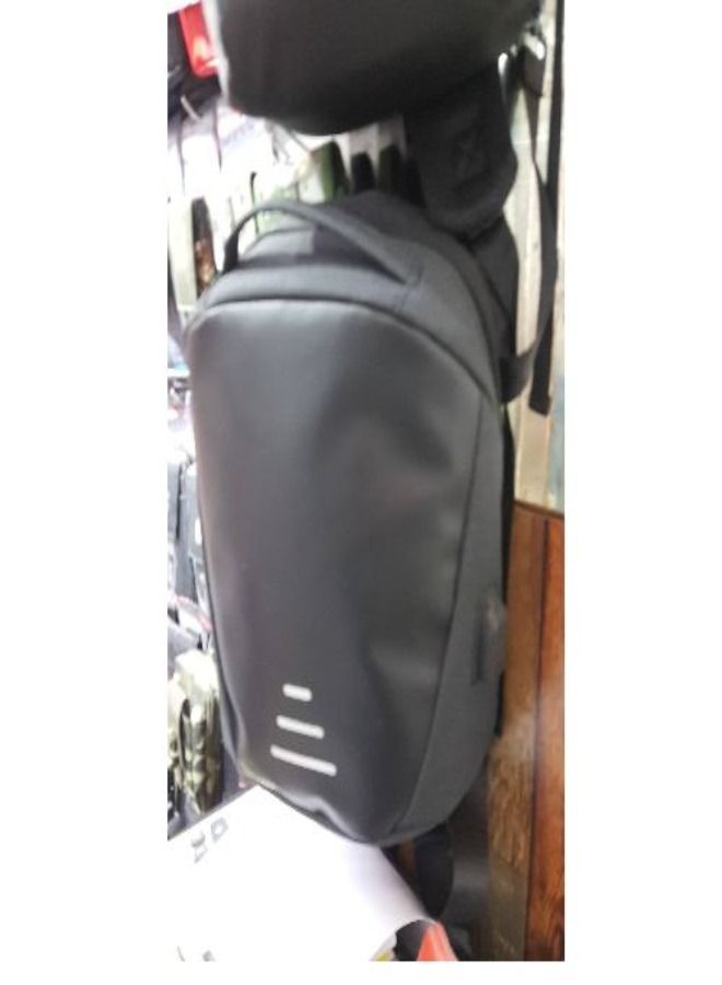 Mini Fat Bag Anti-Theft Design Travel Bag With USB Charging Port -  Black  - Image 2