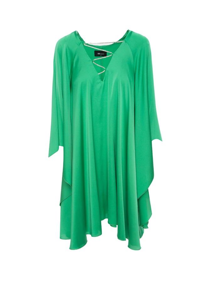 BSB Mini satin dress with bat sleeves  - Image 1
